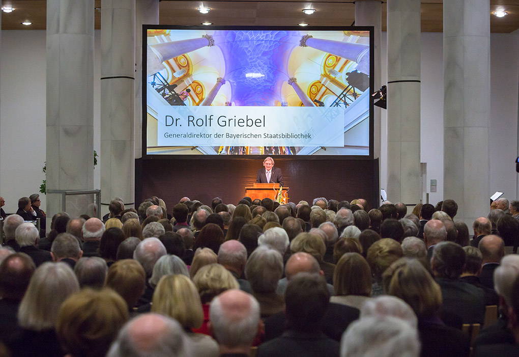 Festliche Verabschiedung von Generaldirektor Dr. Rolf Griebel in der Bayerischen Staatsbibliothek am 12.02.2015 Foto: Bay. Staatsbibliothek, HRSchulz